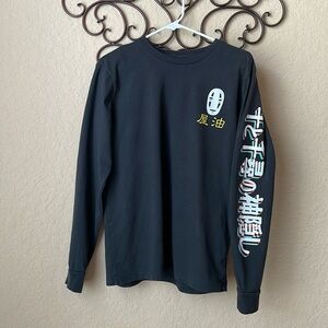 Box lunch Exculsive Spirited Away No-Face Neon Lights long sleeve T-Shirt